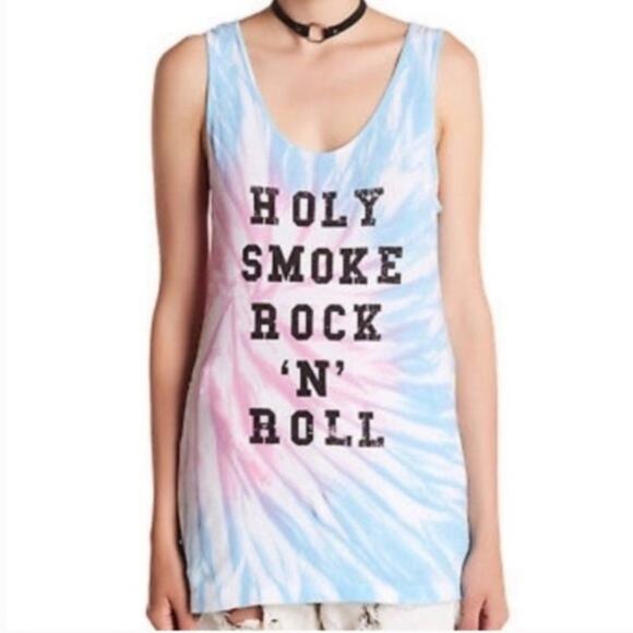 NWT One Teaspoon Holy smokes rock n roll tank top - Picture 1 of 4